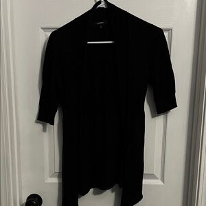 Express Classic Black Open Front Cardigan